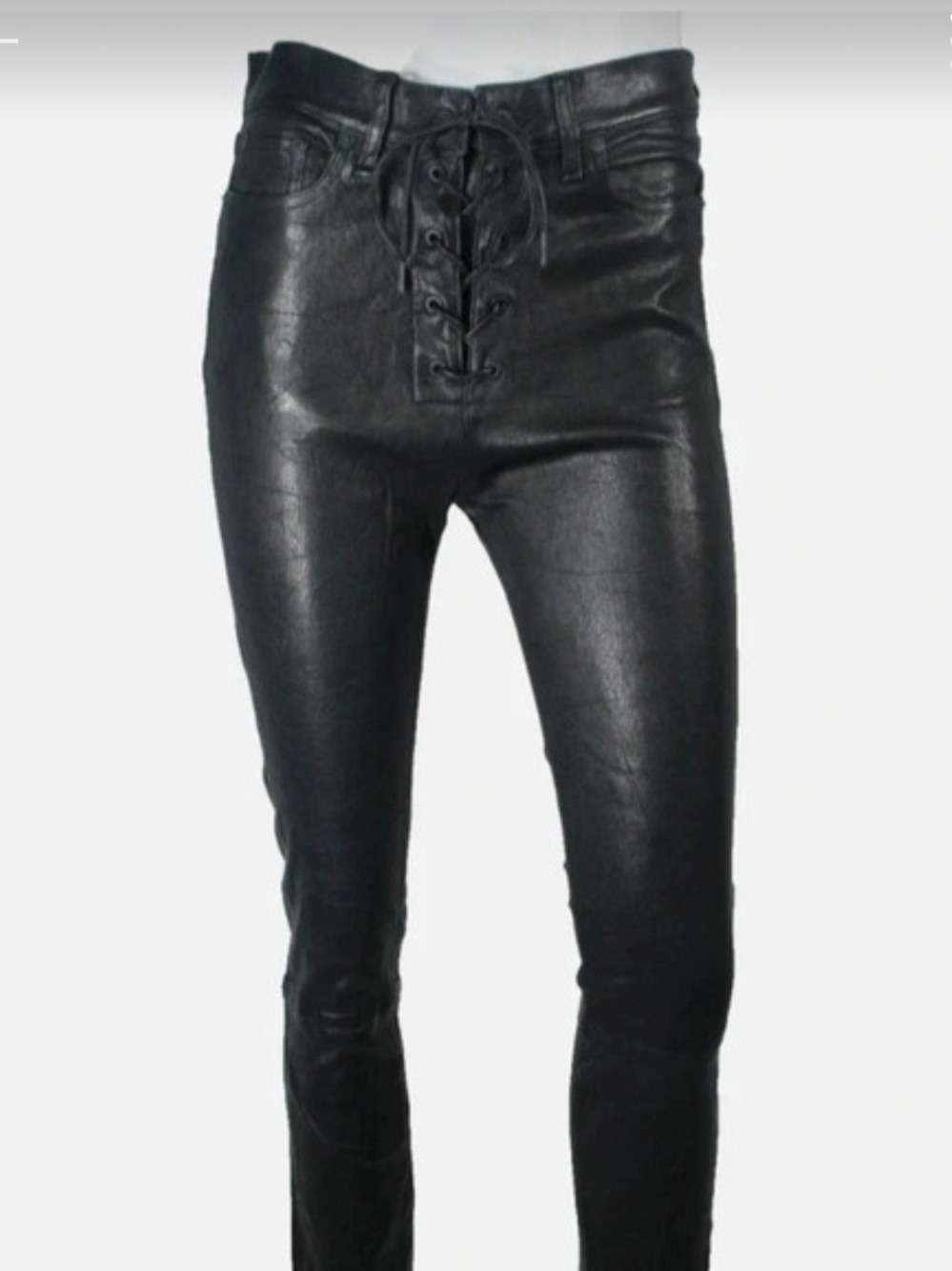RAG & BONE NWOT High-Waist Lace-Up Black Women’s Jeans